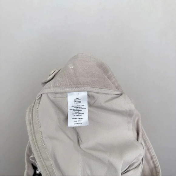 Talbots Womens 10P Natural Linen  High Waist Wide Leg Trouser - Picture 9 of 12